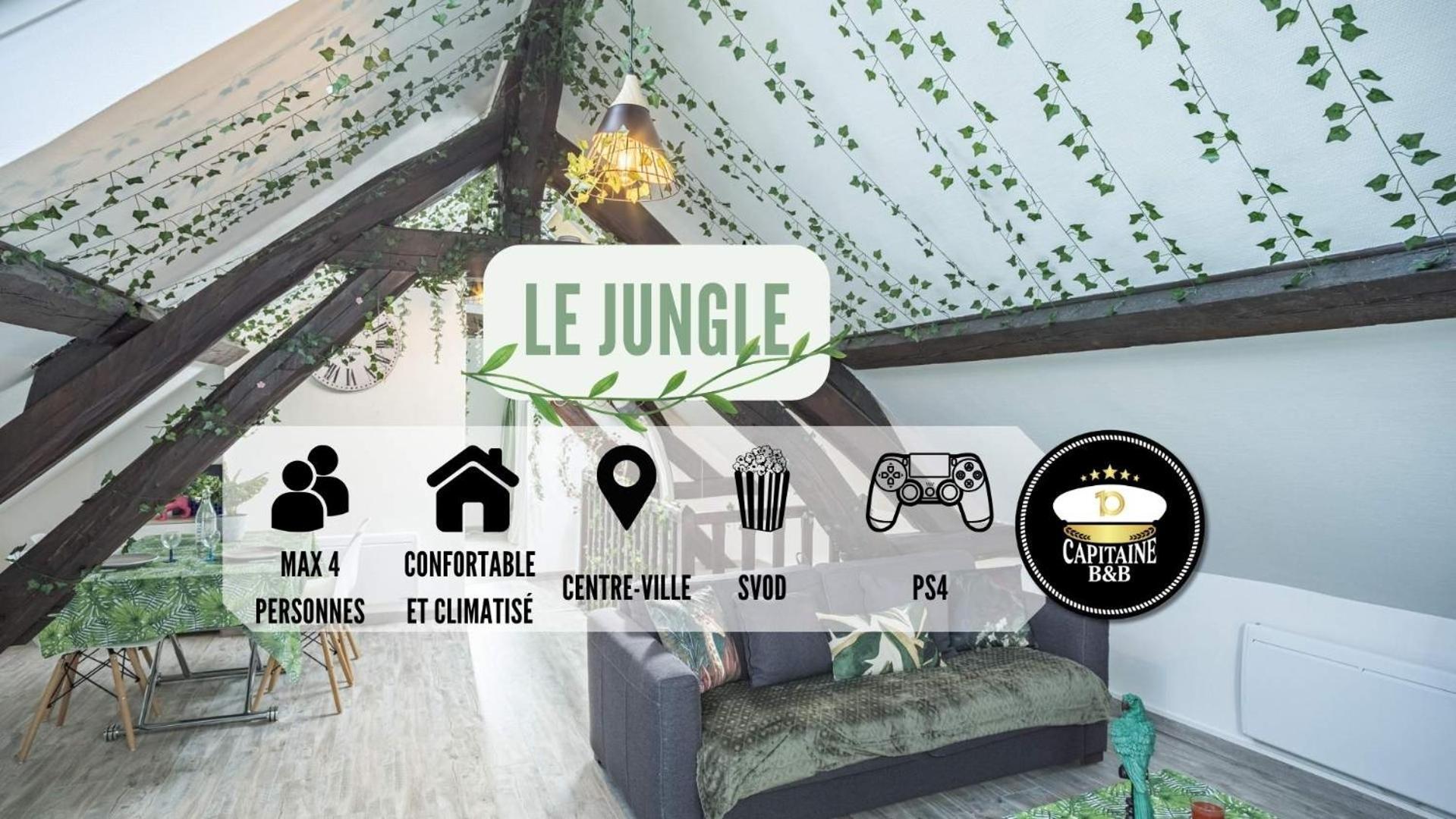Appartement Le Jungle - Oasis Climatisee - Stationnement Public Gratuit
